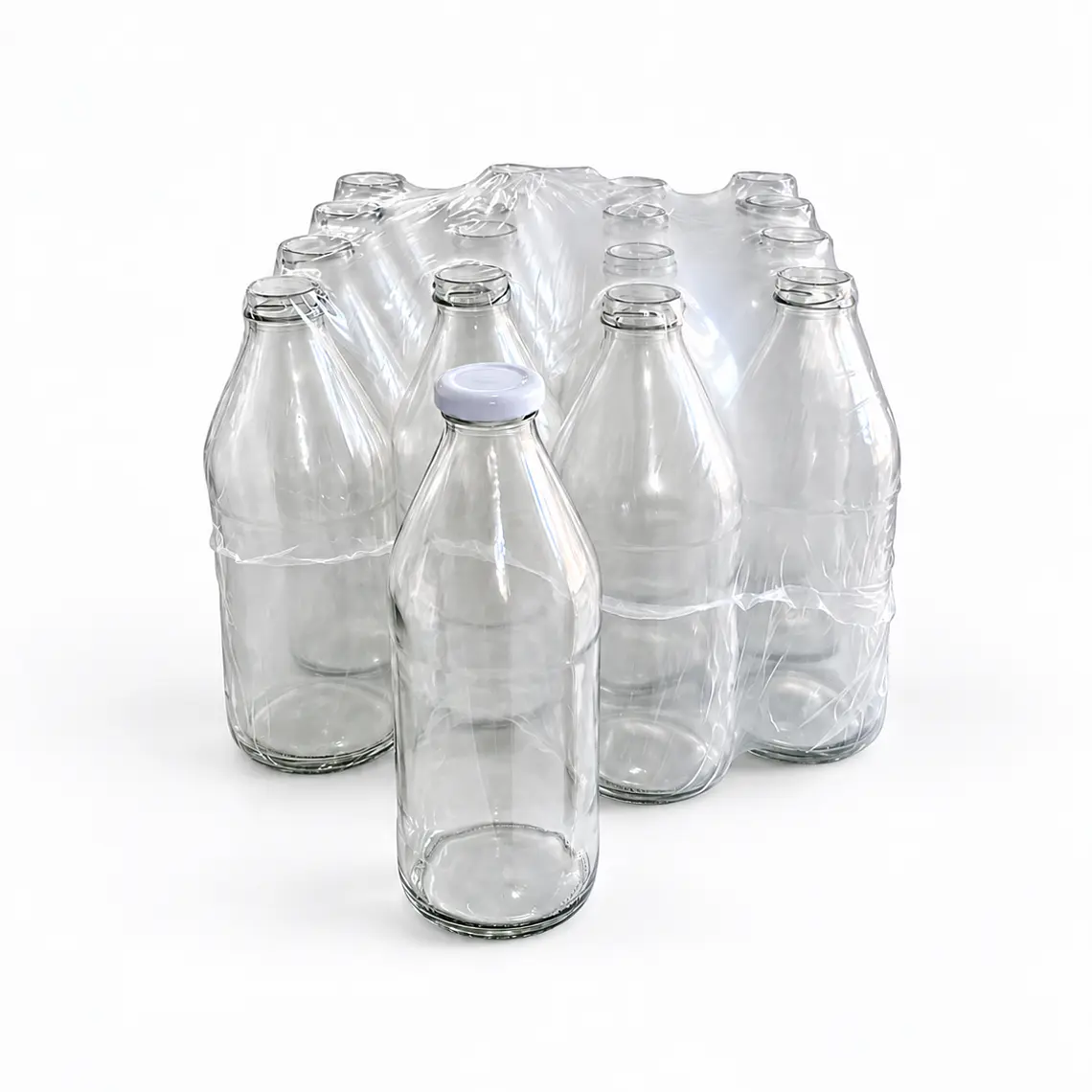 Botella de vidrio 1000ml, pack de 16 unidades 1