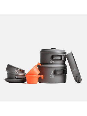 Set Cocina Unisex Baritu 4P Gris Oscuro Geography