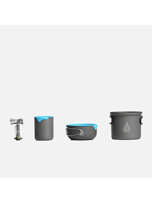 Set Cocina Unisex Baritu 2P Gris Oscuro Geography