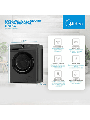 Lavadora secadora 11/8 kg