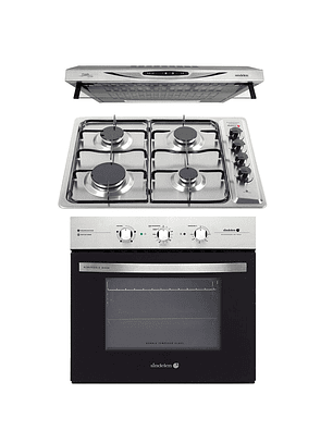 Kit de Cocina Sindelen Horno Empotrable HE-7200IN + Encimera CEG-4600IN + Campana CA-610EIN
