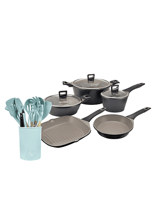 Kit Batería de Cocina Classic Simplit + Set 12 Utensilios Calipso