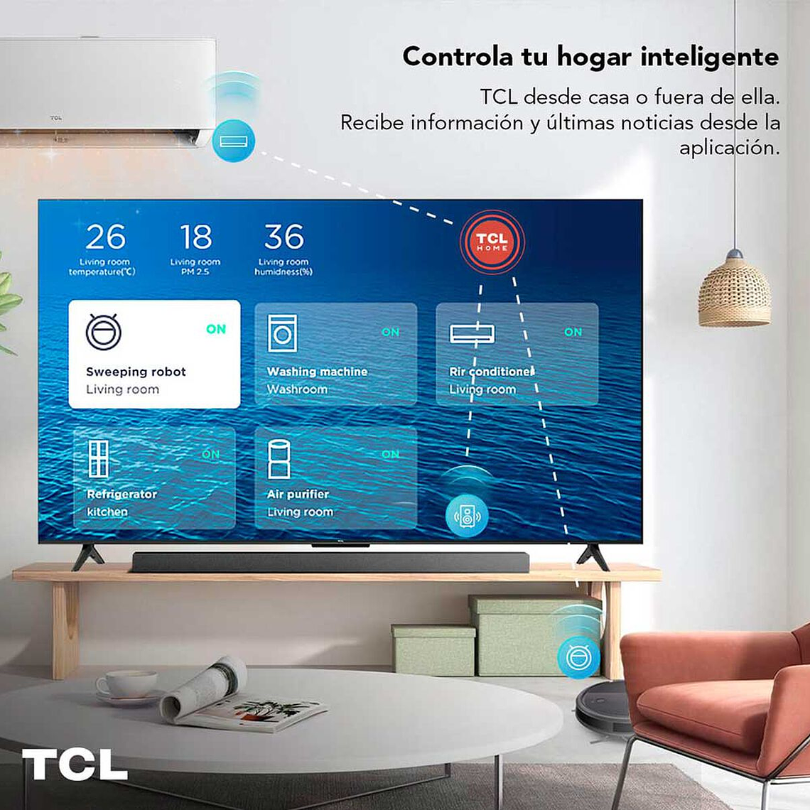 LED 55' TCL 55P635 Smart TV 4K 4