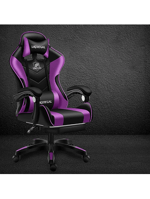 Silla Gamer Premium: Reclinable a 155° con Reposapiés Integrado y Función Masaje