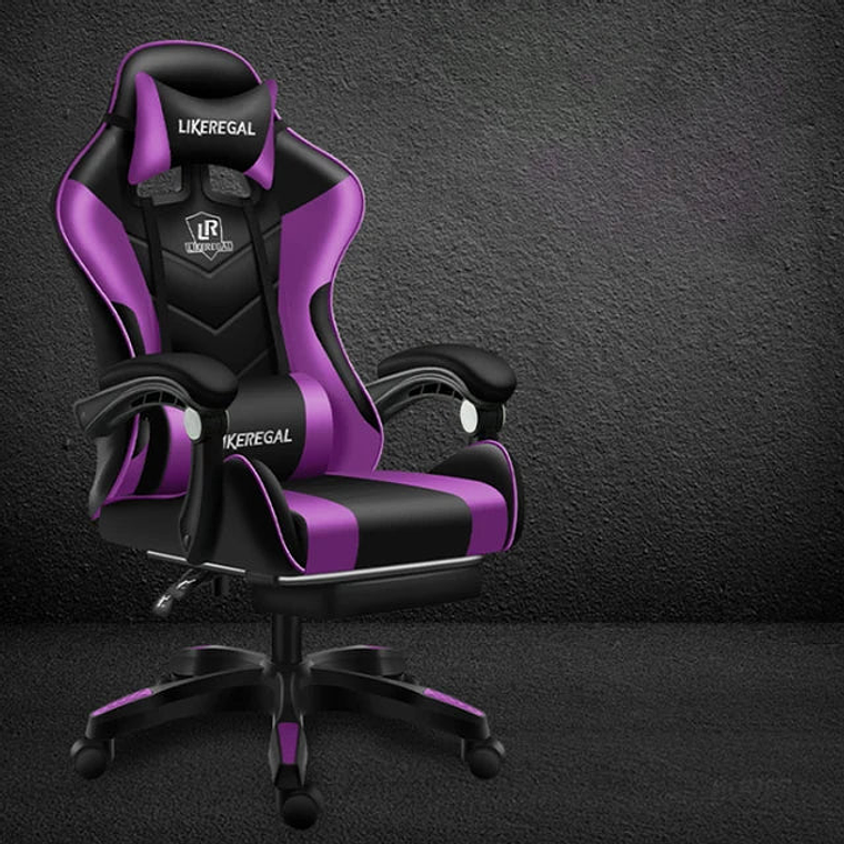 Silla Gamer Premium: Reclinable a 155° con Reposapiés Integrado y Función Masaje 1