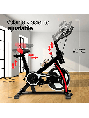 Bicicleta Spinning Fitness / Negro