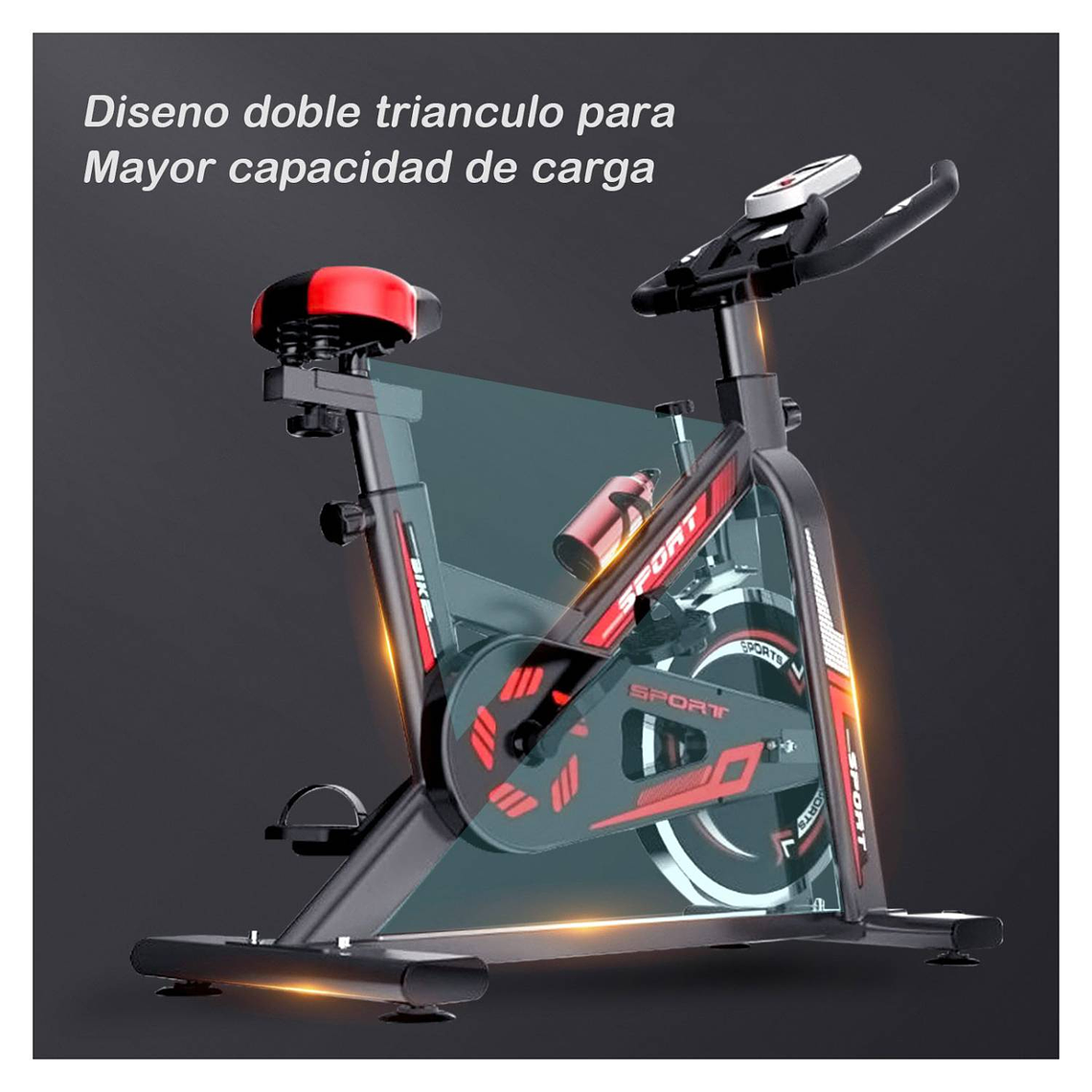 Bicicleta Spinning de Ejercicio Estática 2