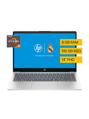 Notebook HP 14-em0017la AMD Ryzen 5 8GB 512GB SSD 14