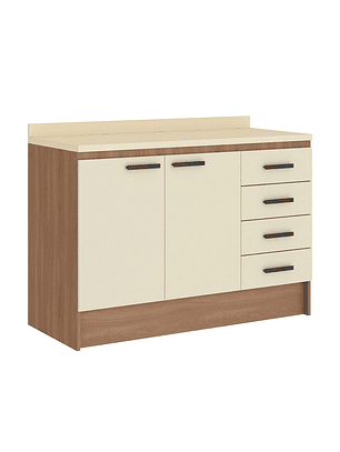 Mueble De Cocina Vekkahome Mia Beige