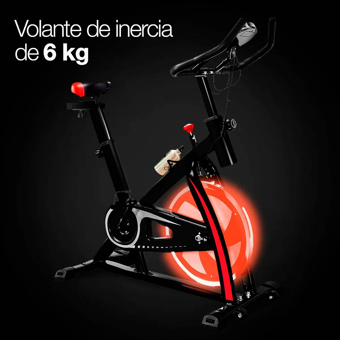 Bicicleta Spinning Fitness / Negro 6