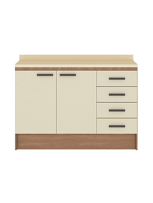 Mueble De Cocina Vekkahome Mia Beige