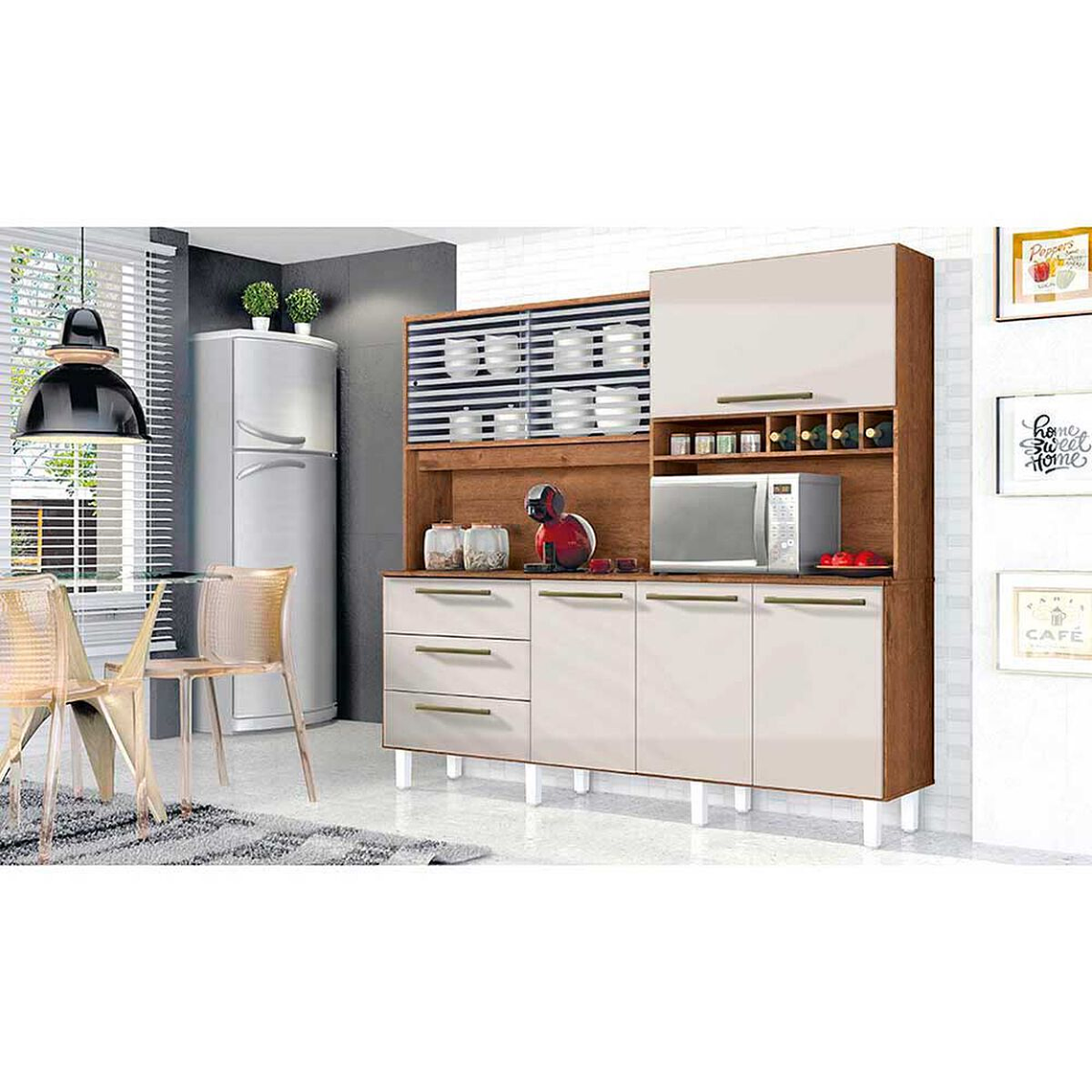 Mueble de Cocina Casanova Mega 3 Cajones 6 Puertas 1