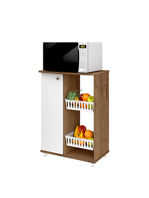 Mueble de Cocina Casanova 1 Puerta Nature / Blanco