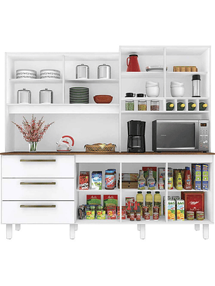 Mueble de Cocina Casanova Mega 3 Cajones 6 Puertas