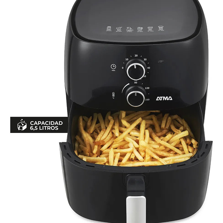 Freidora De Aire Atma Fr60mabp 1300 W 6.5 L Con Temporizador 2