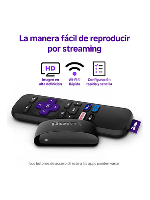 Roku Express 3960 HD dispositivo de streaming con control remoto