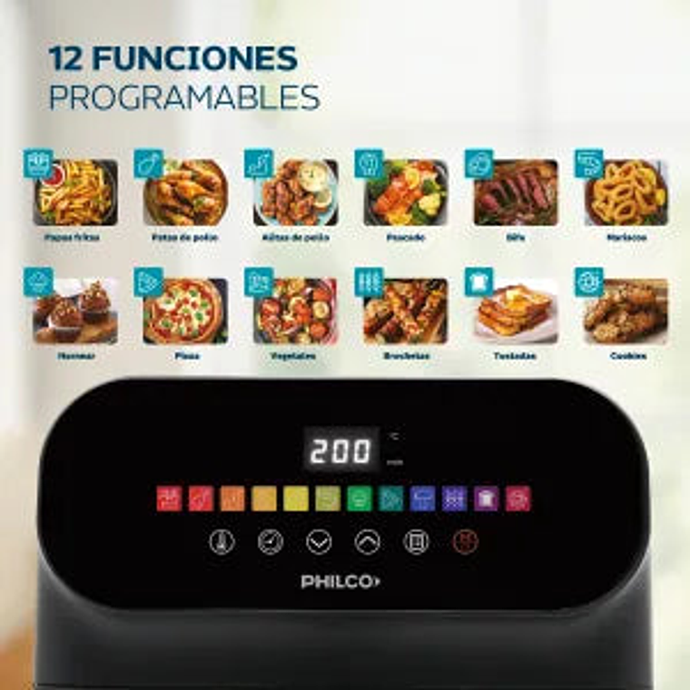 Freidora De Aire Digital 6L Philco FR256PHP 4