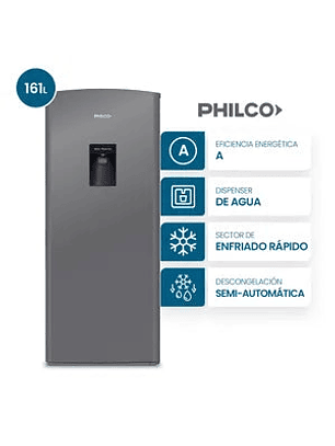 Heladera Cíclica Philco One Door Plata 161Lts
