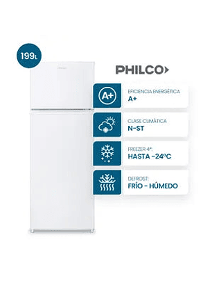 Heladera Philco Cíclica PHCT225B 199Lts Blanco
