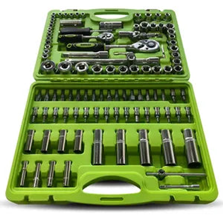 Set Juego de Tubos Llaves y Puntas 108 Piezas Kroner Cromo Vanadio Profesional 3