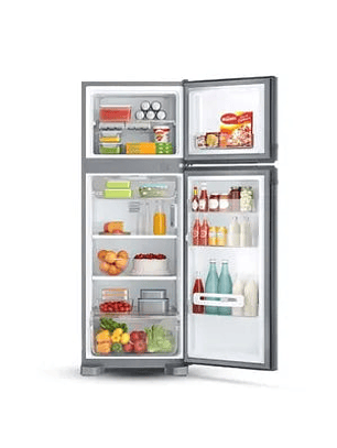 Heladera Whirlpool No Frost WRM39CK Top Mount Inox 340 lts