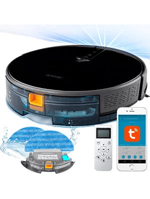 Aspiradora Robot Gadnic Z900 Trapeadora 3 Modos 200m2 App Silenciosa 0.6 Lts