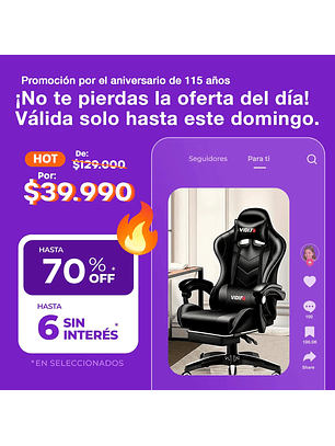 Silla Gamer Vidita Gx2000 Ergonómica Presidencial Reclinable Con Reposapiés Videojuego Pc Profesional
