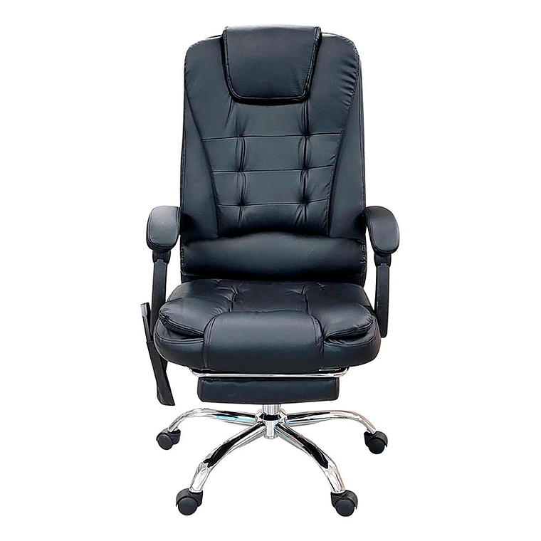 Silla De Oficina Masajeador Presidencial Stephan - Desillas Color Negro 6