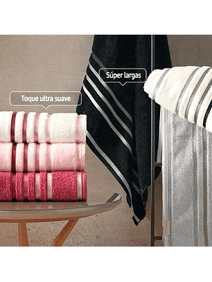 Kit de 10 Toallas Super Bañera de Alta Suavidad y Absorción + 5 Toallas de Rostro