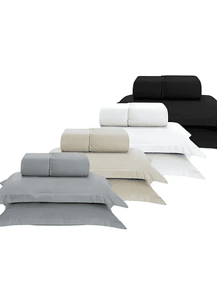 Kit x10 Juegos de Sábanas Ultra Suaves 2 Plazas – Diseño Liso