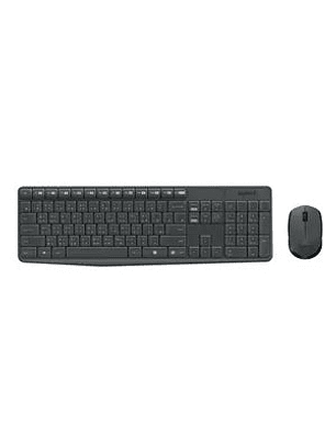 Combo Teclado y Mouse Inalámbrico Logitech MK235 Negro