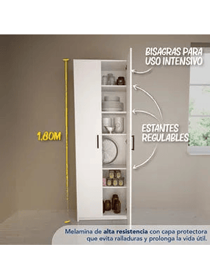 Despensero 2 Maxi Puertas Centro Estant DIS4 Blanco