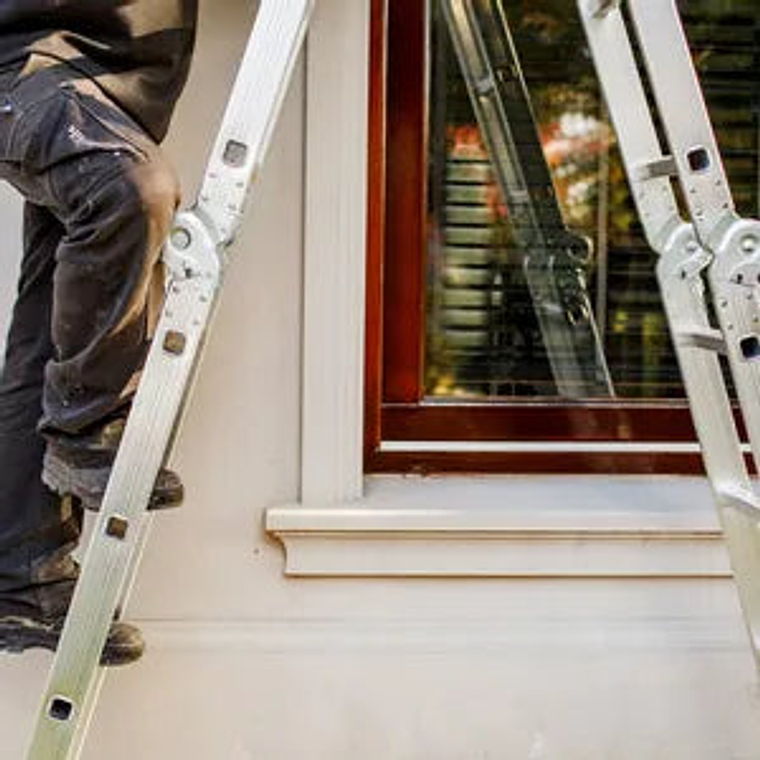 Escalera de Aluminio 4x4 Articulada 16 Escalones Garden Life TE1700 Multipropósito 5