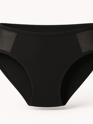Ropa Interior Menstrual Reutilizable para Flujo Abundante | FreeWoman Modelo 9808 – Negro