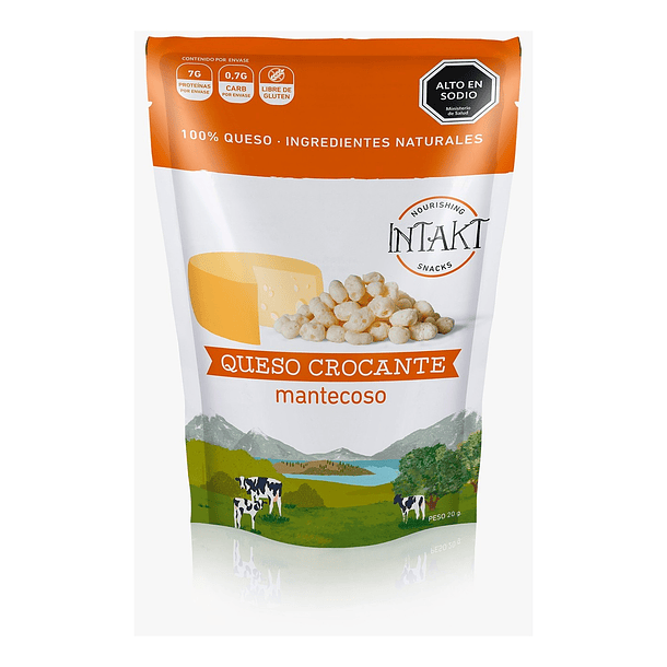 Snack Queso Crocante Mantecoso - Intakt 1