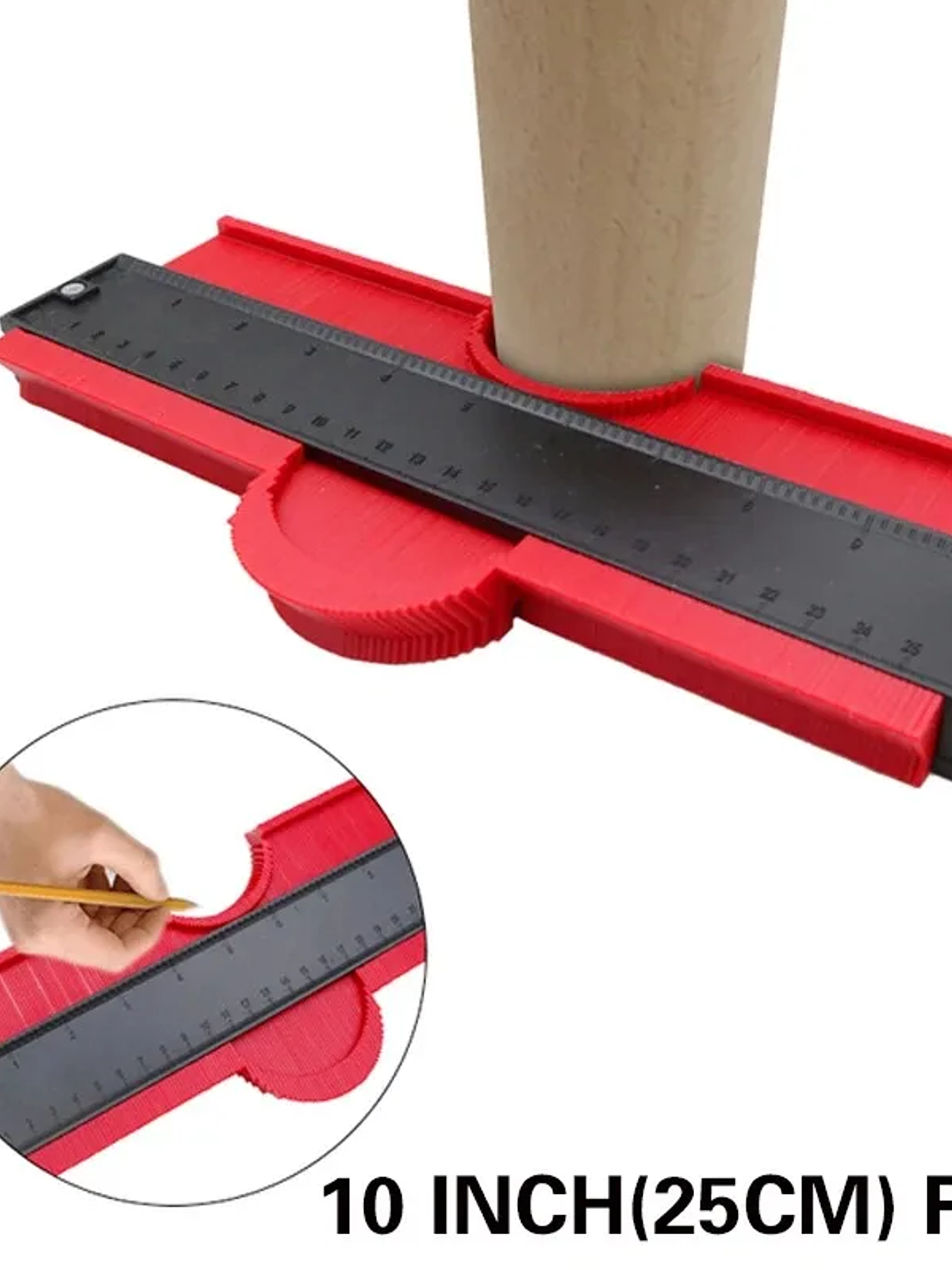 Régua de contorno de perfil, modelo de corte. 1