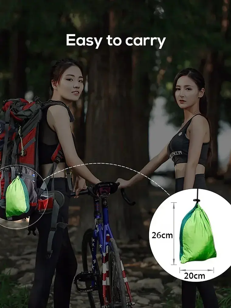 Rede ultraleve tipo paraquedas com rede mosquiteira 3