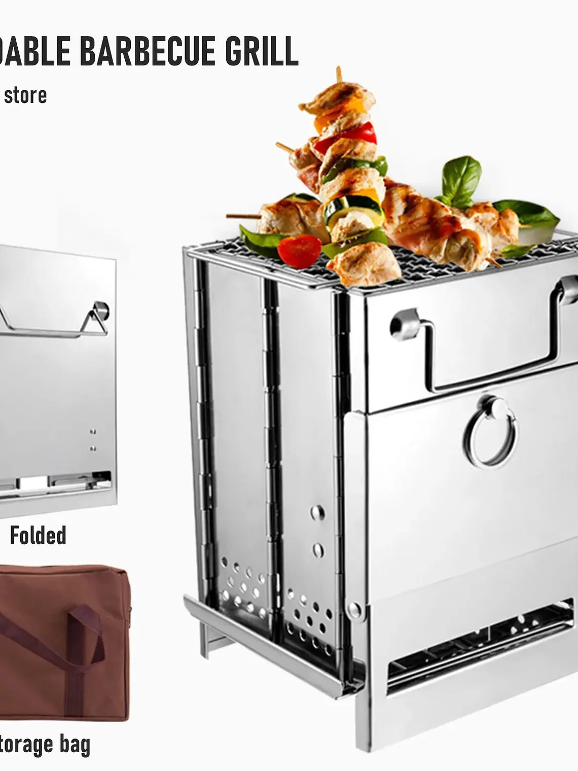 Fogão a lenha dobrável portátil 3