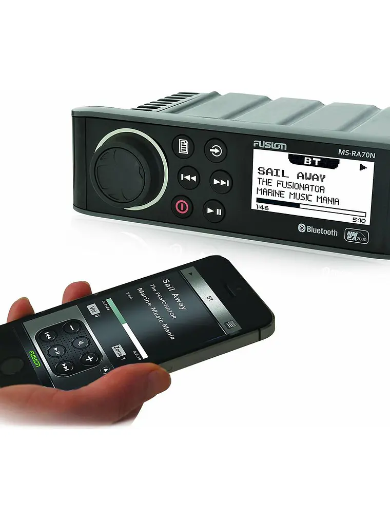 Rádio Fusion Marine MS-RA70N Preto 2
