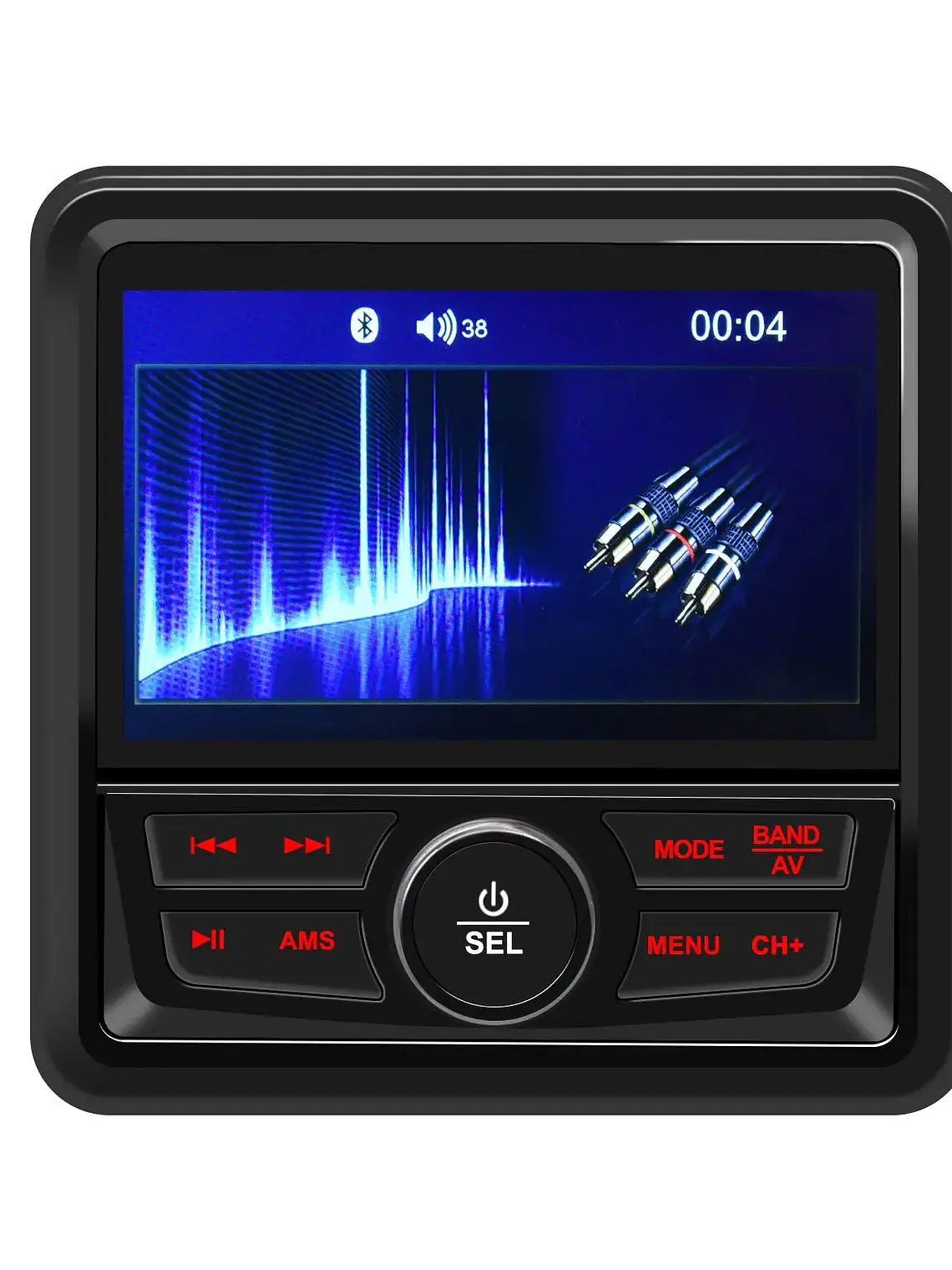 Rádio estéreo marítimo Bluetooth à prova de água 5