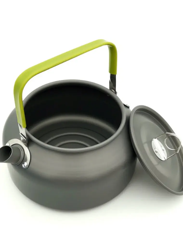 Conjunto de utensílios de cozinha para campismo mini de 1,2L, bule  2