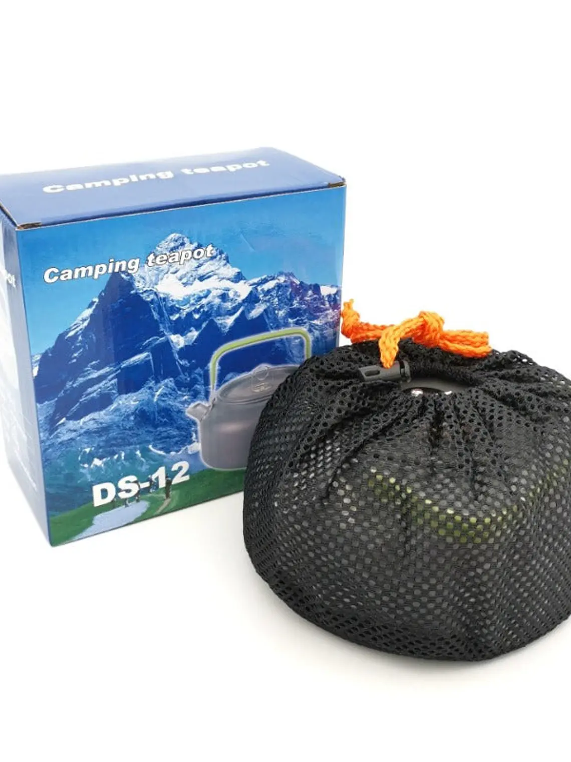 Conjunto de utensílios de cozinha para campismo mini de 1,2L, bule  4