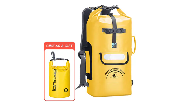Mochila impermeável Idrybag para homem e mulher, ideal para desportos como caiaque, praia, passeios de barco, canoagem 1