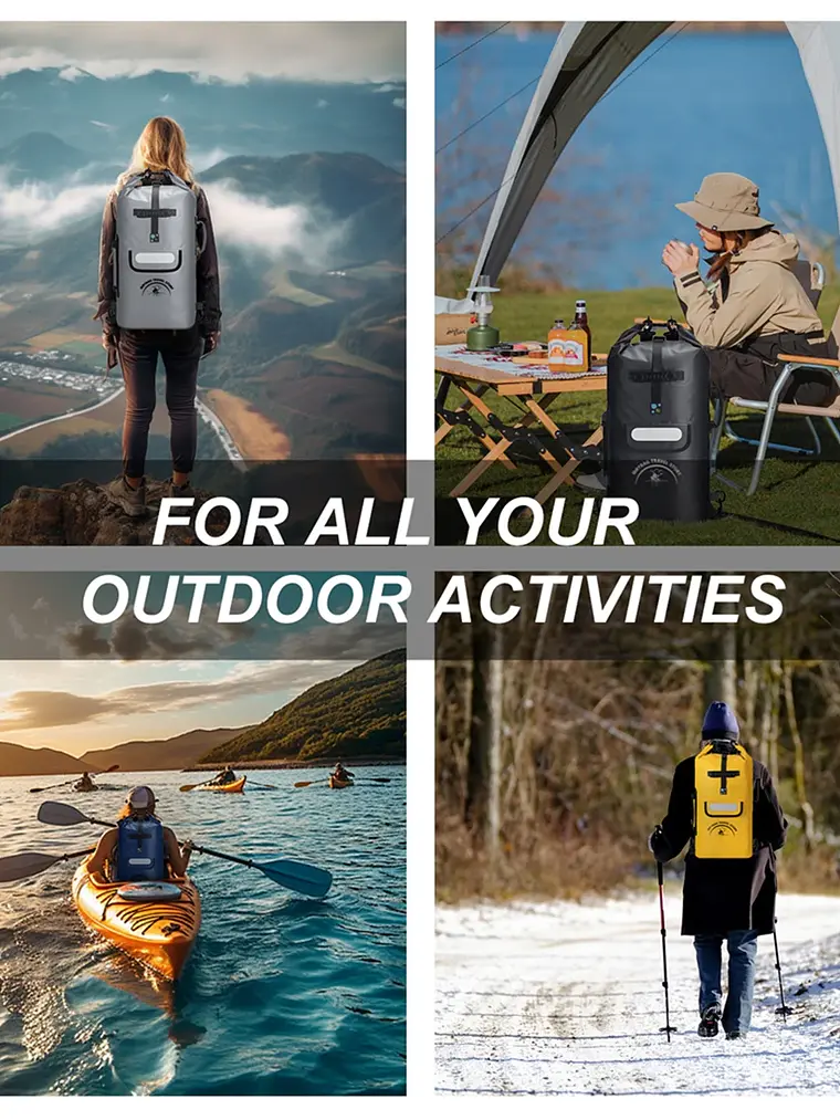 Mochila impermeável Idrybag para homem e mulher, ideal para desportos como caiaque, praia, passeios de barco, canoagem 6