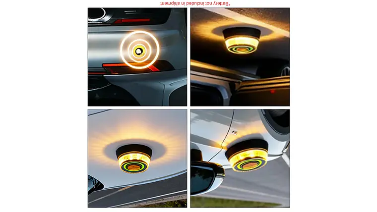 Luz de aviso de segurança, luz de emergência LED, farol rotativo, 8
