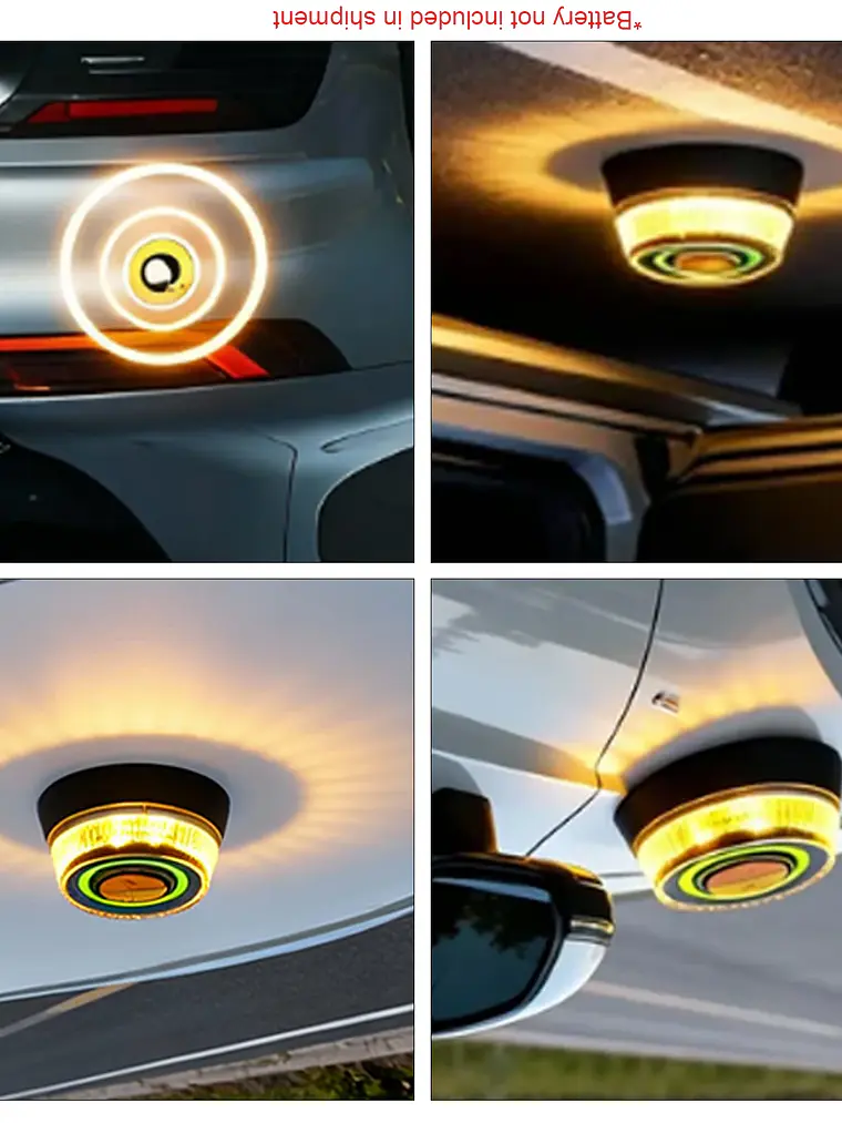 Luz de aviso de segurança, luz de emergência LED, farol rotativo, 8