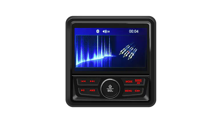 Rádio estéreo marítimo Bluetooth à prova de água 5