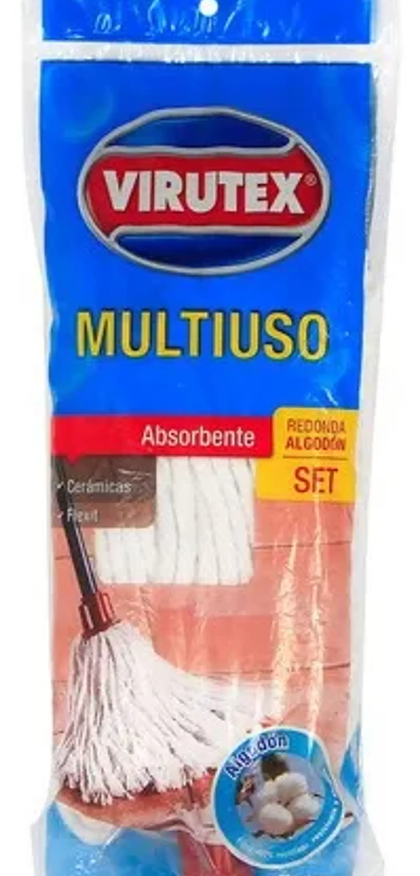 Mopa húmeda algodón doméstica clásica extra grande -VIRUTEX 1