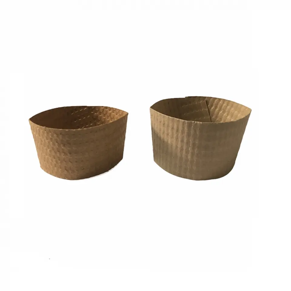 Cubre vaso cartón 100 und para vaso desechable 240 ML / 8 OZ -GENÉRICO 1
