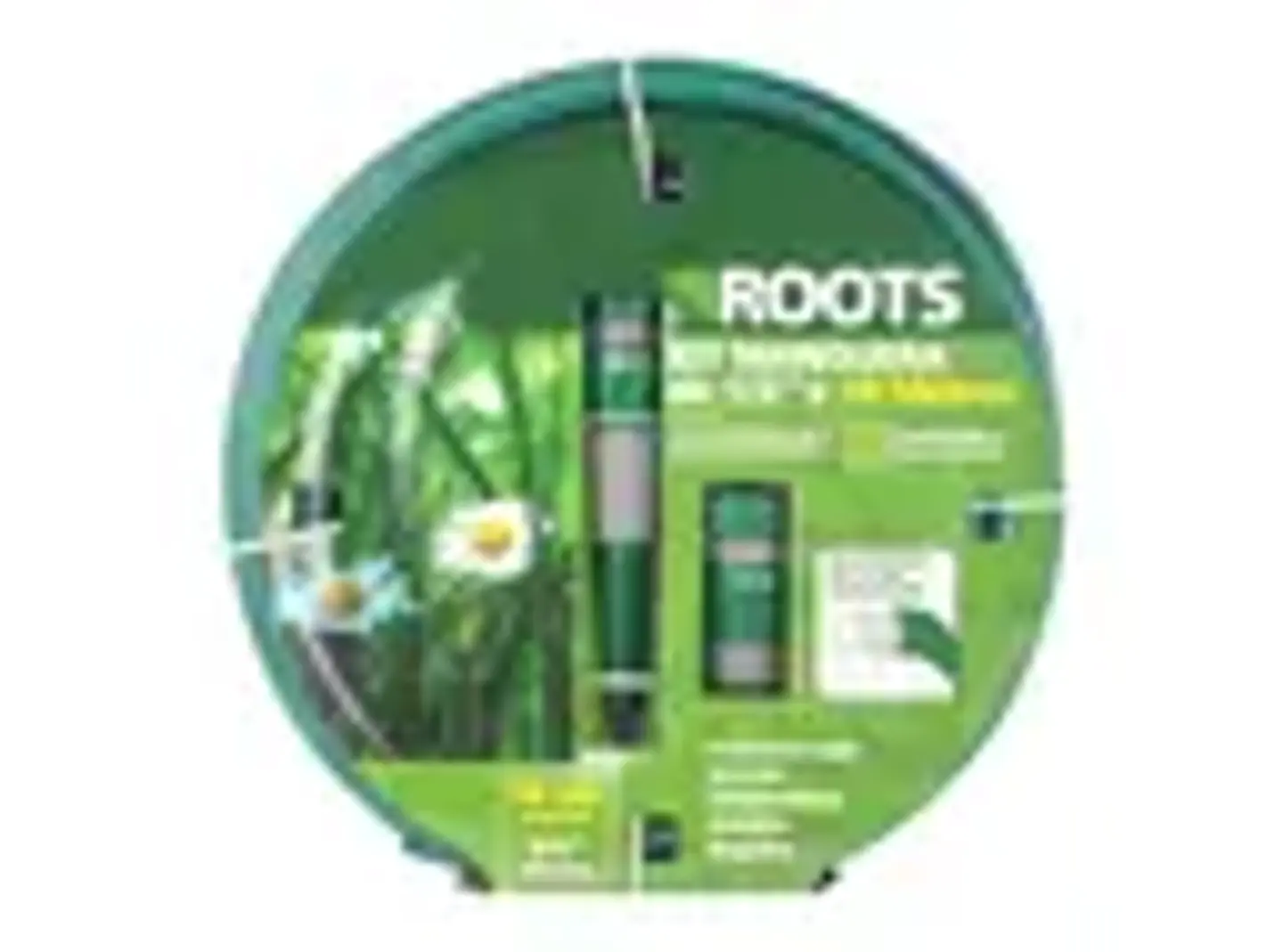 Kit manguera 1,2'' 10 m verde Roots 2